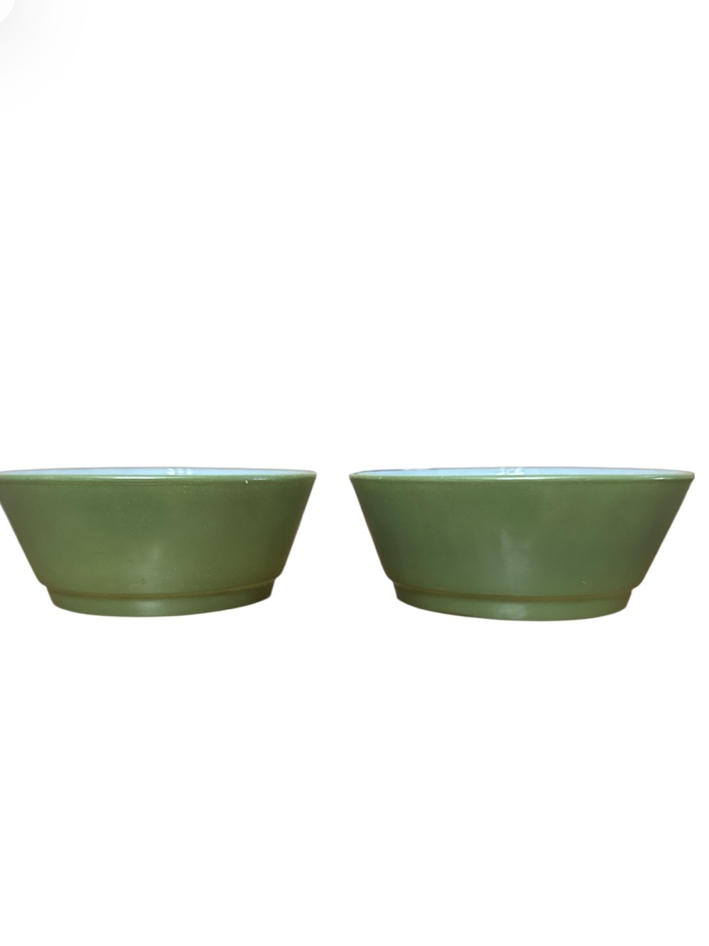 Fire-King Avocado Green Serving Bowls - Set of 2